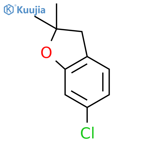 Benzofuran, 6-chloro-2,3-dihydro-2,2-dimethyl- structure