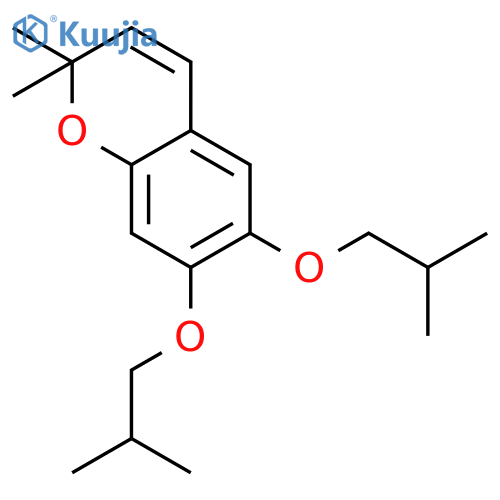 2H-1-Benzopyran, 2,2-dimethyl-6,7-bis(2-methylpropoxy)- structure