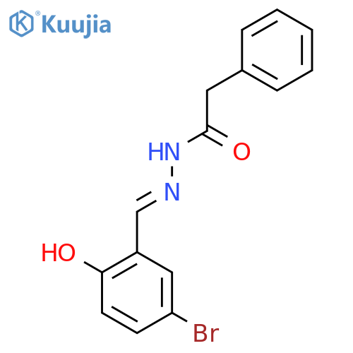 Benzeneacetic acid, [(5-bromo-2-hydroxyphenyl)methylene]hydrazide structure