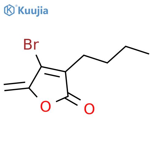 2(5H)-Furanone, 4-bromo-3-butyl-5-methylene- structure