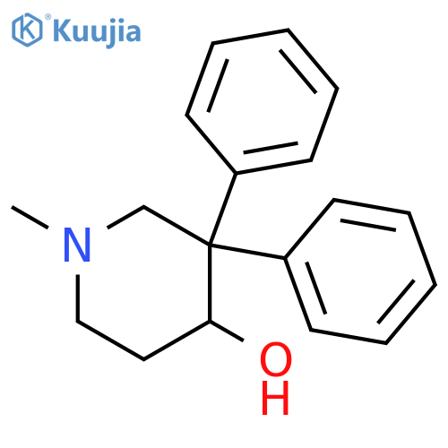 4-Piperidinol, 1-methyl-3,3-diphenyl- structure