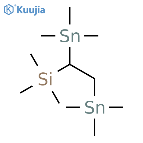 Silane, [1,2-bis(trimethylstannyl)ethyl]trimethyl- structure