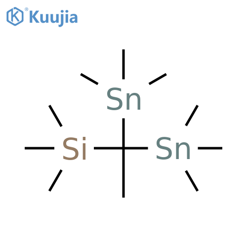 Silane, [1,1-bis(trimethylstannyl)ethyl]trimethyl- structure