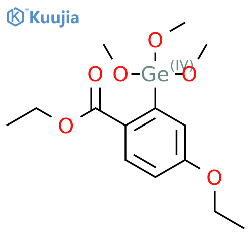 Benzoic acid, 4-ethoxy-2-(trimethoxygermyl)-, ethyl ester structure