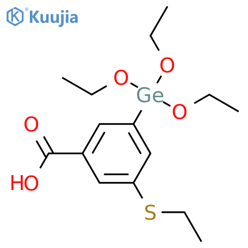 Benzoic acid, 3-(ethylthio)-5-(triethoxygermyl)- structure