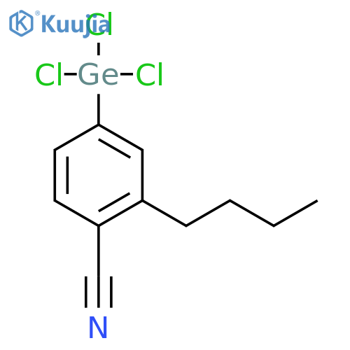 Benzonitrile, 2-butyl-4-(trichlorogermyl)- structure