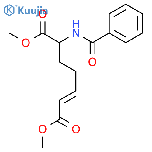 2-Heptenedioic acid, 6-(benzoylamino)-, dimethyl ester, (E)- structure