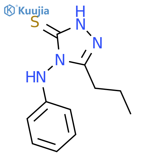 3H-1,2,4-Triazole-3-thione, 2,4-dihydro-4-(phenylamino)-5-propyl- structure