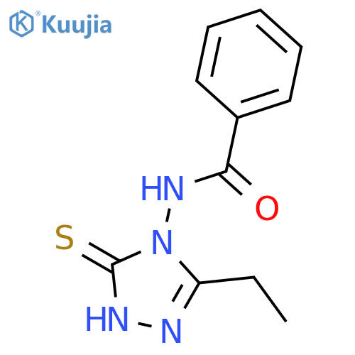 Benzamide, N-(3-ethyl-1,5-dihydro-5-thioxo-4H-1,2,4-triazol-4-yl)- structure