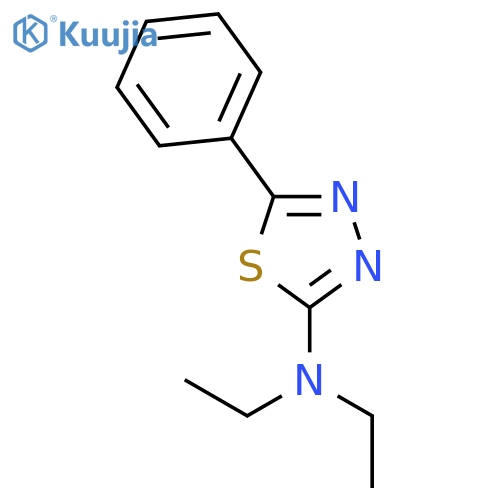 1,3,4-Thiadiazol-2-amine, N,N-diethyl-5-phenyl- structure