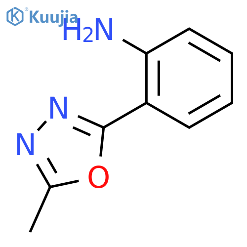 2-(5-methyl-1,3,4-oxadiazol-2-yl)aniline structure