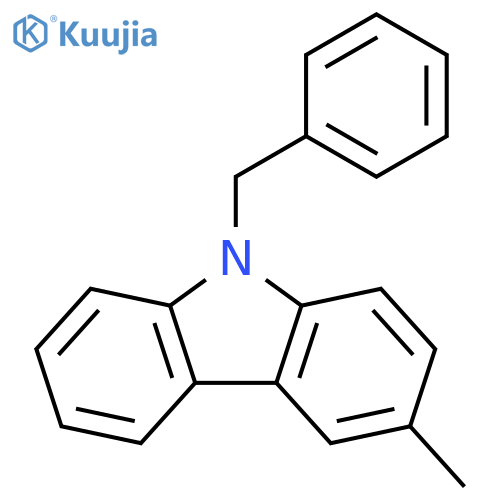 9H-Carbazole, 3-methyl-9-(phenylmethyl)- structure