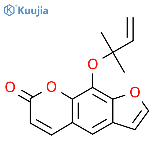 7H-Furo[3,2-g][1]benzopyran-7-one, 9-[(1,1-dimethyl-2-propenyl)oxy]- structure
