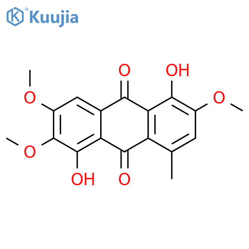 9,10-Anthracenedione, 1,5-dihydroxy-2,3,6-trimethoxy-8-methyl- structure