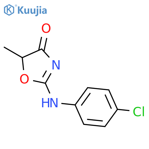 4(5H)-Oxazolone, 2-[(4-chlorophenyl)amino]-5-methyl- structure