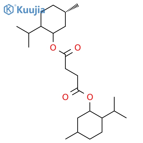 Butanedioic acid,bis[(1S,2R,5S)-5-methyl-2-(1-methylethyl)cyclohexyl] ester (9CI) structure