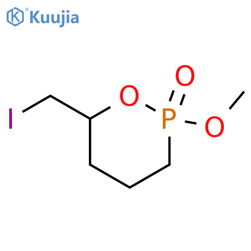 1,2-Oxaphosphorinane, 6-(iodomethyl)-2-methoxy-, 2-oxide structure