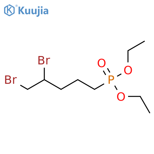 Phosphonic acid, (4,5-dibromopentyl)-, diethyl ester structure