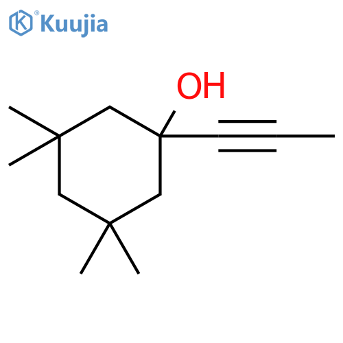 Cyclohexanol, 3,3,5,5-tetramethyl-1-(1-propynyl)- structure