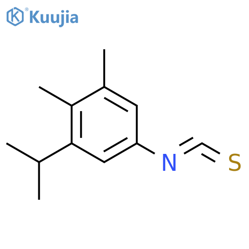 Benzene, 5-isothiocyanato-1,2-dimethyl-3-(1-methylethyl)- structure