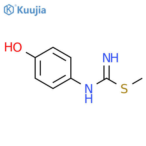Carbamimidothioic acid, (4-hydroxyphenyl)-, methyl ester structure