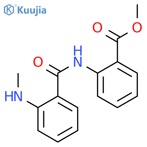 Benzoic acid, 2-[[2-(methylamino)benzoyl]amino]-, methyl ester structure