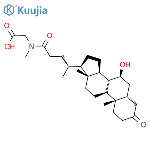 Glycine, N-[(5b,7b)-7-hydroxy-3,24-dioxocholan-24-yl]-N-methyl- structure