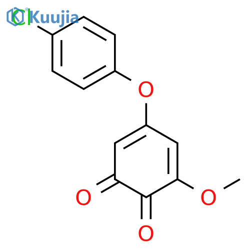 3,5-Cyclohexadiene-1,2-dione, 5-(4-chlorophenoxy)-3-methoxy- structure