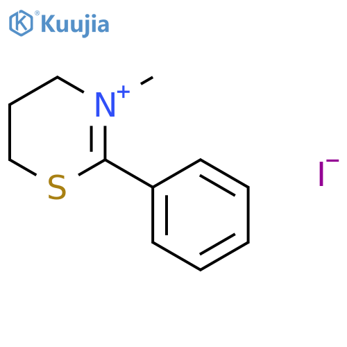 4H-1,3-Thiazinium, 5,6-dihydro-3-methyl-2-phenyl-, iodide structure