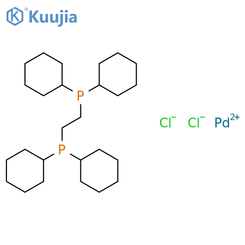 1,2-Bis(dicyclohexylphosphino)ethane]palladium(II) chloride structure