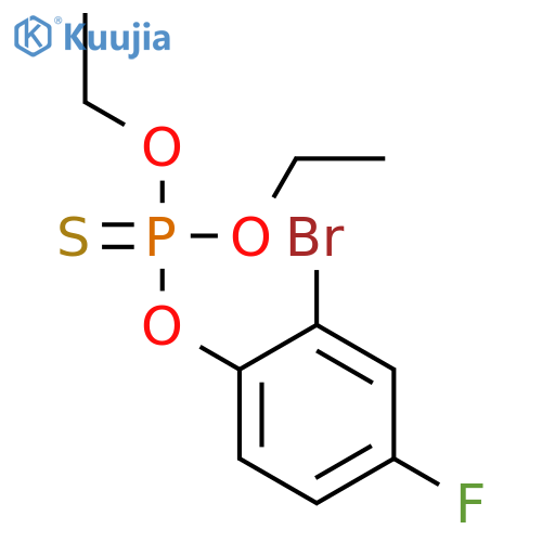 Phosphorothioic acid, O-(2-bromo-4-fluorophenyl) O,O-diethyl ester structure