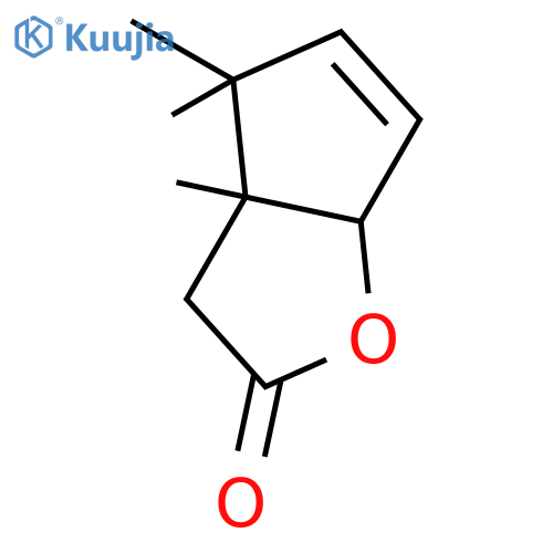 2H-Cyclopenta[b]furan-2-one, 3,3a,4,6a-tetrahydro-3a,4,4-trimethyl- structure