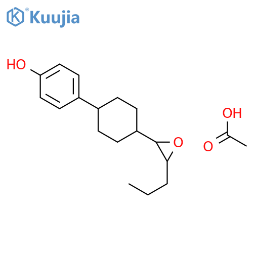 Phenol, 4-[4-(3-propyloxiranyl)cyclohexyl]-, acetate structure