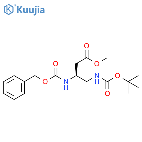 Butanoic acid, 4-[[(1,1-dimethylethoxy)carbonyl]amino]-3-[[(phenylmethoxy)carbonyl]amino]-, methyl ester, (S)- (9CI) structure