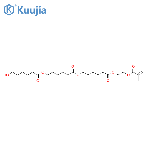 Hexanoic acid, 6-[(6-hydroxy-1-oxohexyl)oxy]-,6-[2-[(2-methyl-1-oxo-2-propenyl)oxy]ethoxy]-6-oxohexyl ester structure