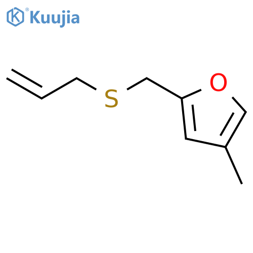 Furan, 4-methyl-2-[(2-propenylthio)methyl]- structure