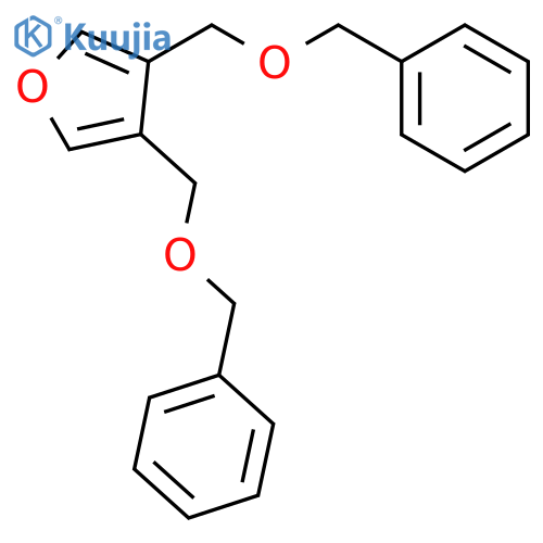 Furan, 3,4-bis[(phenylmethoxy)methyl]- structure