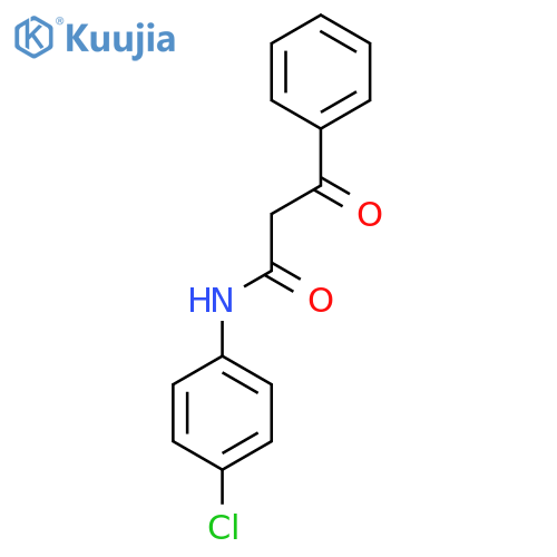 N-(4-Chlorophenyl)-3-oxo-3-phenylpropanamide structure
