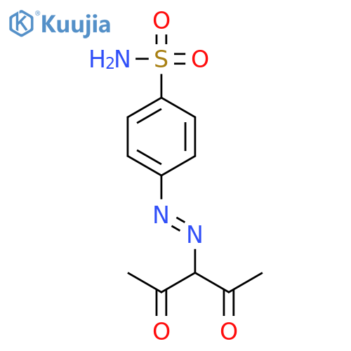 Benzenesulfonamide, 4-[(1-acetyl-2-oxopropyl)azo]- structure