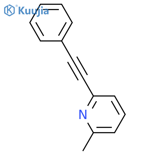 2-methyl-6-(2-phenylethynyl)pyridine structure