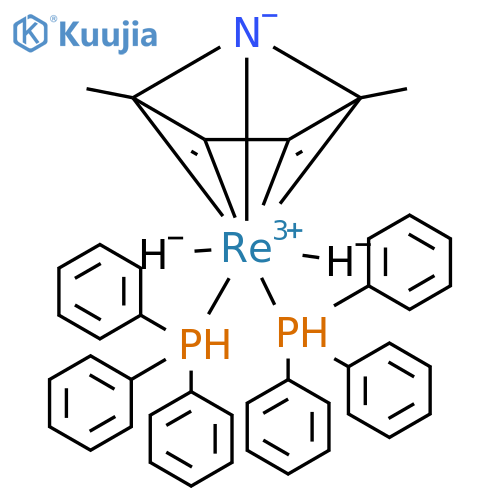 Rhenium, [(2,3,4,5-η)-2,5-dimethyl-1H-pyrrol-1-yl]dihydrobis(triphenylphosphine)- (9CI) structure