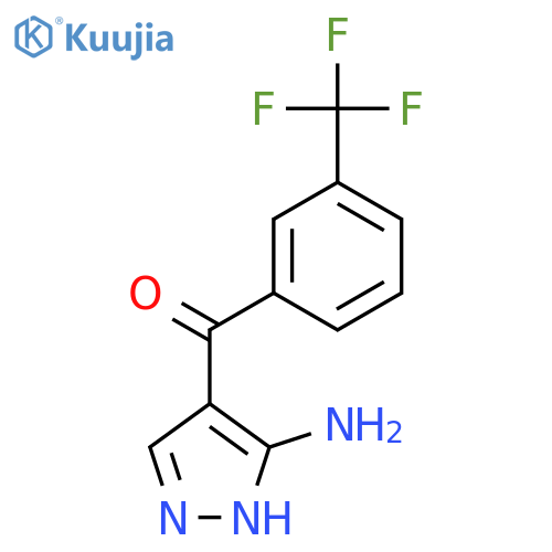 Methanone, (3-amino-1H-pyrazol-4-yl)[3-(trifluoromethyl)phenyl]- structure