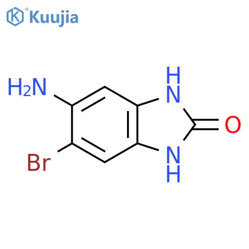 5-amino-6-bromo-2,3-dihydro-1H-1,3-benzodiazol-2-one structure