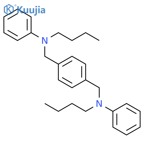 1,4-Benzenedimethanamine, N,N'-dibutyl-N,N'-diphenyl- structure