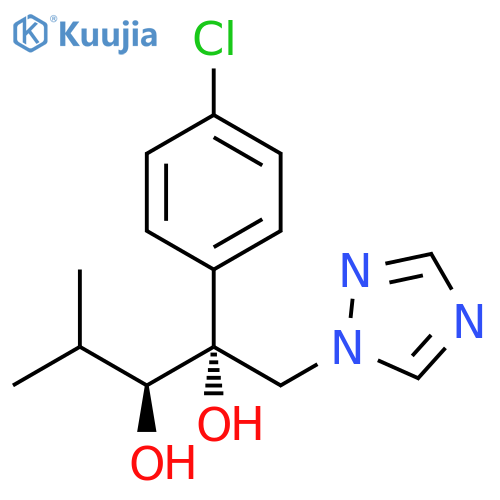 2,3-Pentanediol, 2-(4-chlorophenyl)-4-methyl-1-(1H-1,2,4-triazol-1-yl)-, (R*,S*)- (9CI) structure