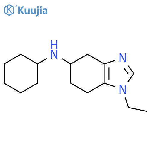 1H-Benzimidazol-5-amine, N-cyclohexyl-1-ethyl-4,5,6,7-tetrahydro- structure