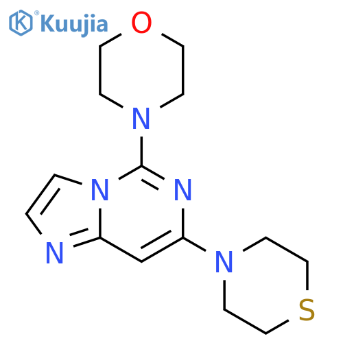 Imidazo[1,2-c]pyrimidine, 5-(4-morpholinyl)-7-(4-thiomorpholinyl)- structure
