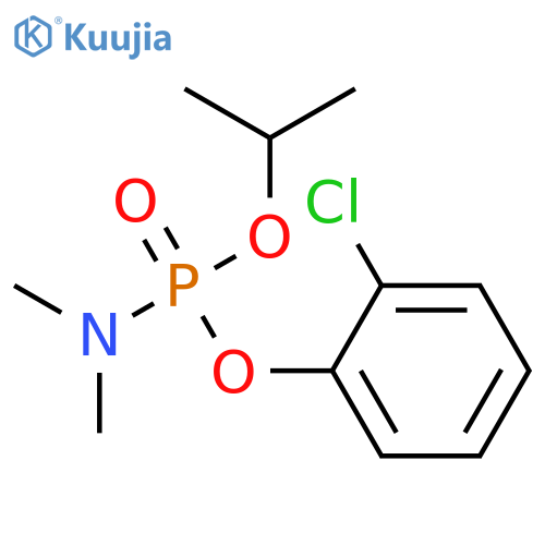 Phosphoramidic acid, dimethyl-, 2-chlorophenyl 1-methylethyl ester structure