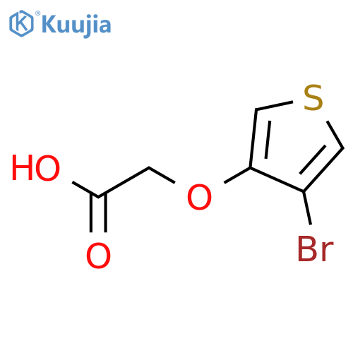 2-(4-bromothiophen-3-yl)oxyacetic acid structure