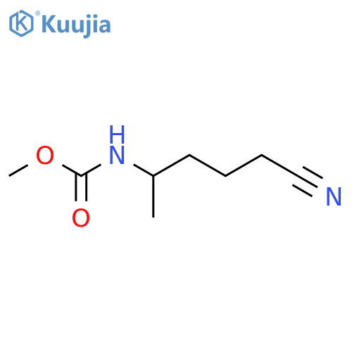 Carbamic acid,(4-cyano-1-methylbutyl)-, methyl ester (9CI) structure